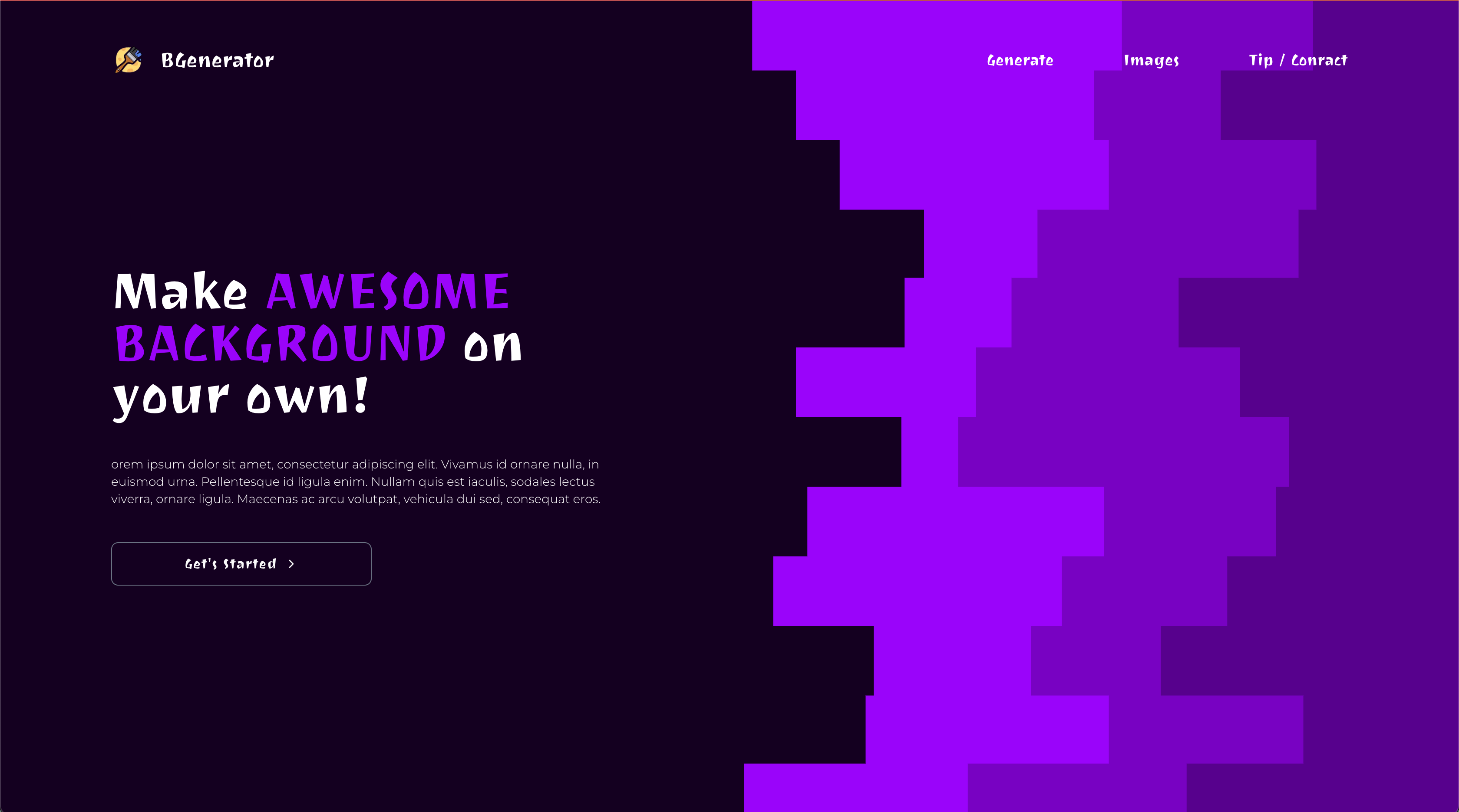 project shot — Background Generator